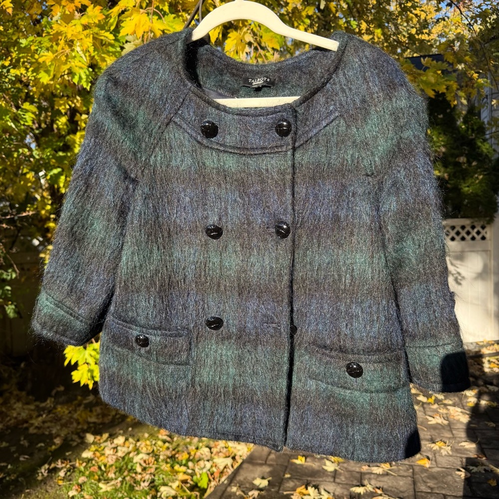 SOLD
 Wool, Alpaca & Mohair Plaid Women's Jacket